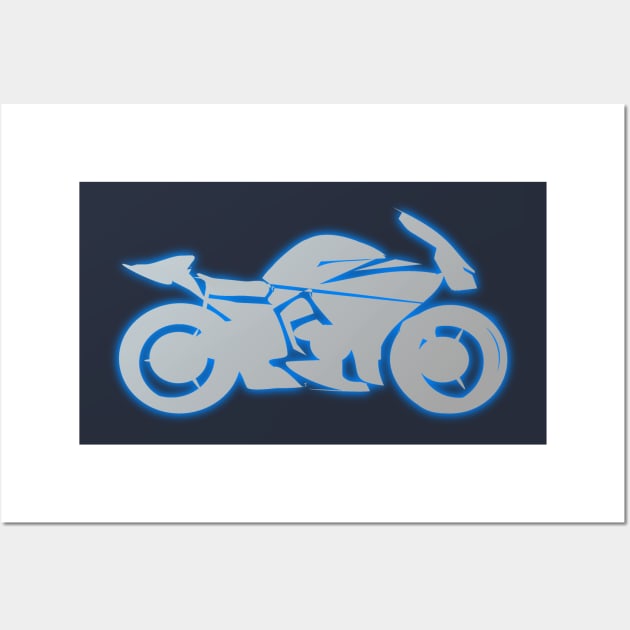 Neo Sport Bike Motorcycle Shirt Wall Art by benhonda2